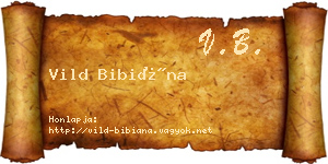 Vild Bibiána névjegykártya